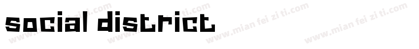 social district字体转换